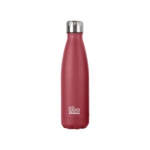 Botella BBO termo acero inox rojo 500ml Irisana