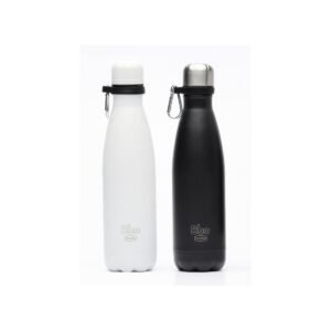 Botella termo blanca con mosquetón 500ml Irisana