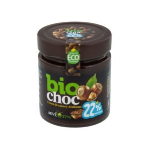 Crema de cacao y avellanas 22% proteína Bio 200g Biochoc