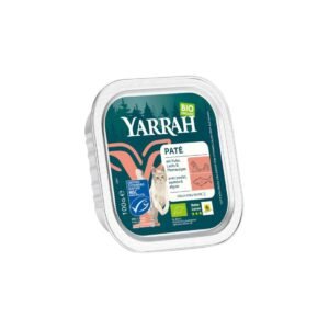 Tarrina comida para gatos con salmón Bio 100g Yarrah